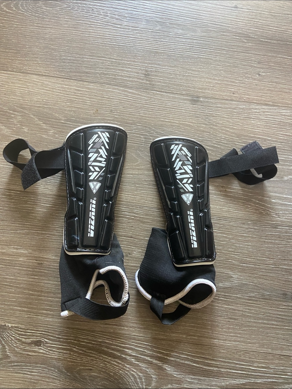 Black Kid’s Shin Guards with Ankle Support